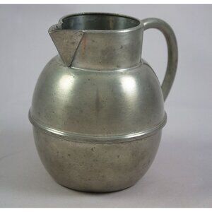 Vintage New World Pewter Cream Pitcher 1970s-80s 4.5" Tall